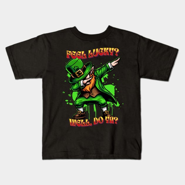 Lucky Leprechaun Kids T-Shirt by RockReflections